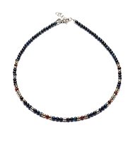 Collana Antracite Uomo in Pietre dure BOBBIO - BOBBIO